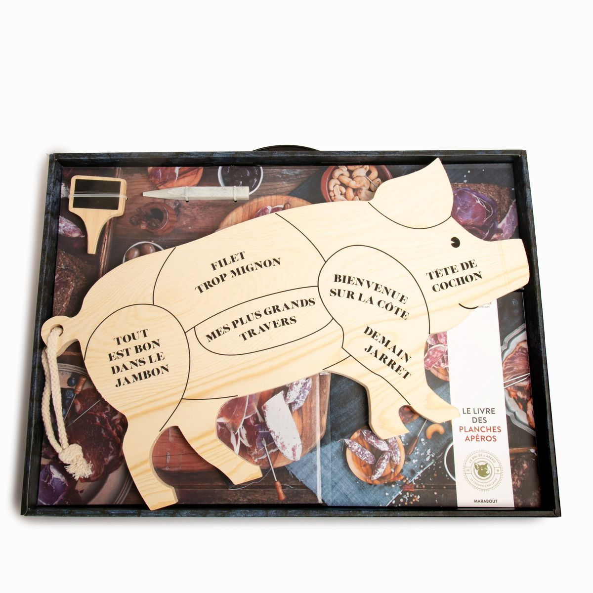 COFFRET PLANCHE APERO COCHON